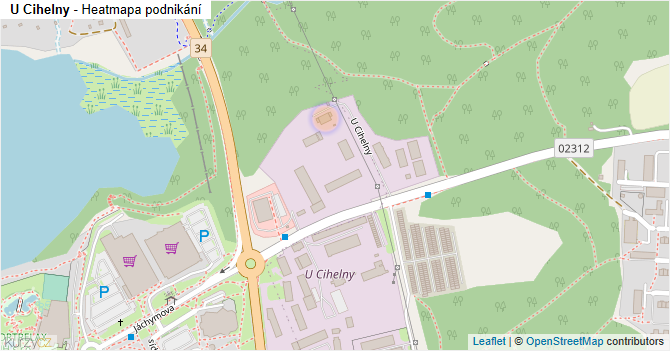 U Cihelny - mapa podnikání
