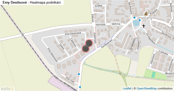 Emy Destinové - mapa podnikání
