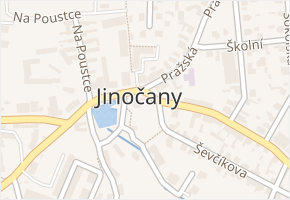 Jinočany v obci Jinočany - mapa části obce