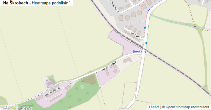 Na Škrobech - mapa podnikání