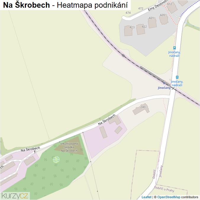 Mapa Na Škrobech - Firmy v ulici.