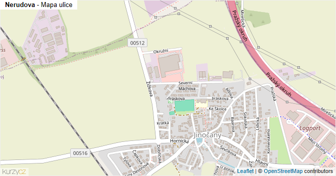 Nerudova - mapa ulice