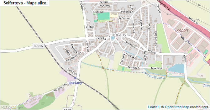 Seifertova - mapa ulice