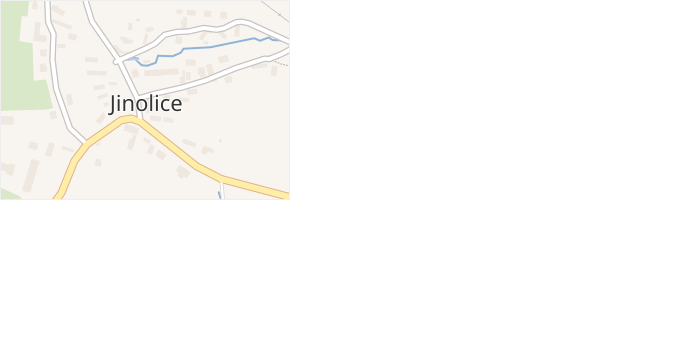 Jinolice v obci Jinolice - mapa části obce