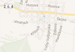 Křížová v obci Jiřetín pod Jedlovou - mapa ulice
