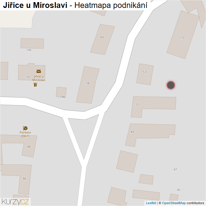 Mapa Jiřice u Miroslavi - Firmy v obci.