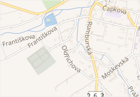 Oldřichova v obci Jiříkov - mapa ulice