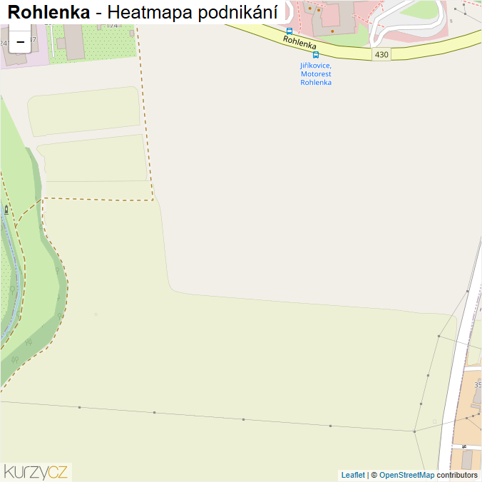 Mapa Rohlenka - Firmy v ulici.