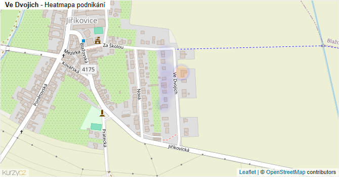 Ve Dvojích - mapa podnikání