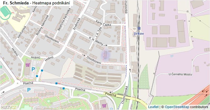 Fr. Schmieda - mapa podnikání