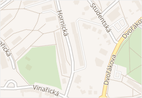 Hornická v obci Jirkov - mapa ulice