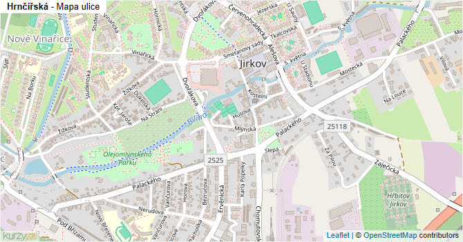 Hrnčířská - mapa ulice