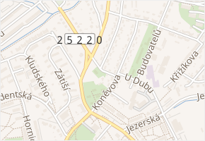 J. B. Foerstera v obci Jirkov - mapa ulice