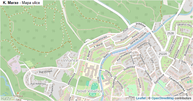 K. Marxe - mapa ulice