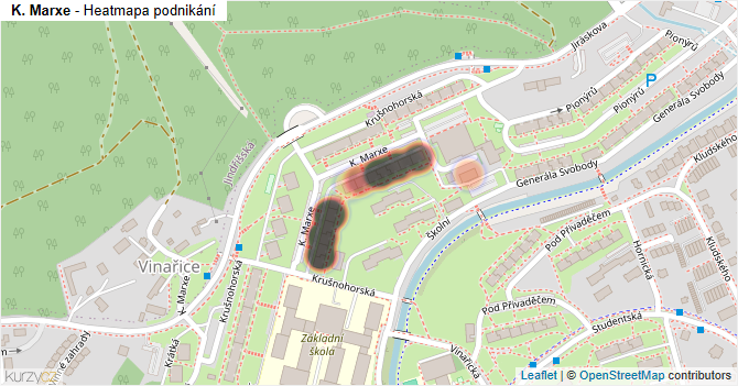 K. Marxe - mapa podnikání