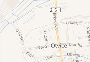 Luční v obci Jirkov - mapa ulice