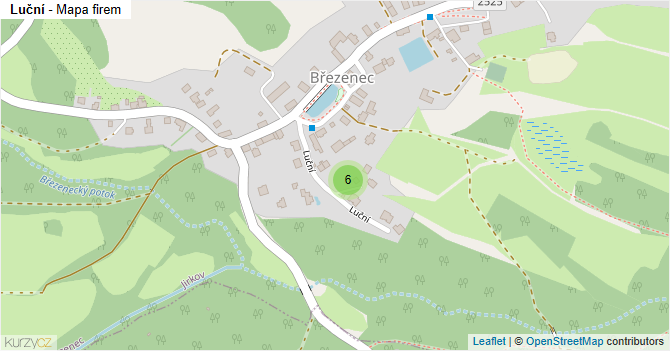 Luční - mapa firem