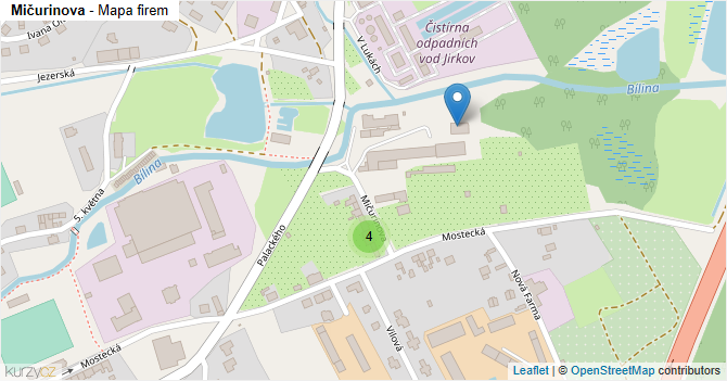 Mičurinova - mapa firem