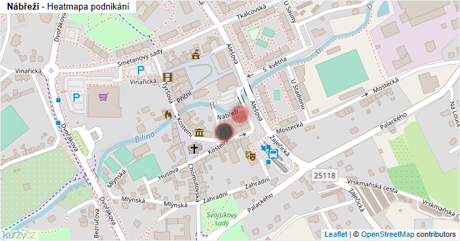 Nábřeží - mapa podnikání