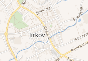 nám. Dr. E. Beneše v obci Jirkov - mapa ulice