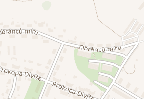 Obránců míru v obci Jirkov - mapa ulice