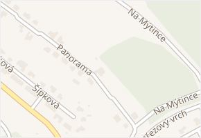Panorama v obci Jirkov - mapa ulice