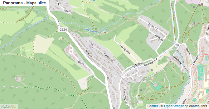 Panorama - mapa ulice