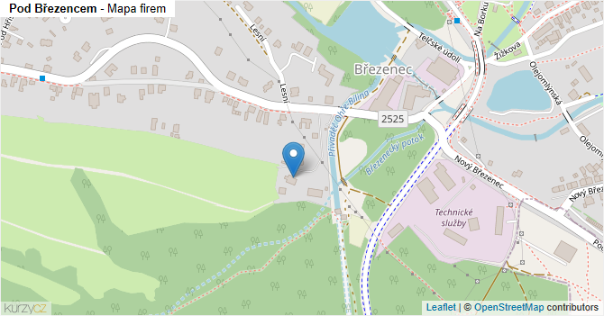 Pod Březencem - mapa firem