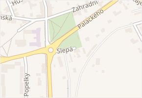Slepá v obci Jirkov - mapa ulice