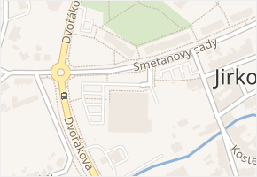 Smetanovy sady v obci Jirkov - mapa ulice