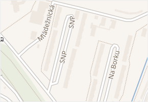 SNP v obci Jirkov - mapa ulice