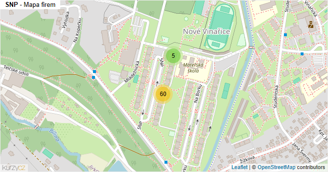SNP - mapa firem