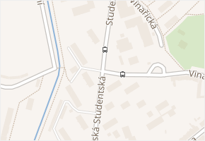 Studentská v obci Jirkov - mapa ulice