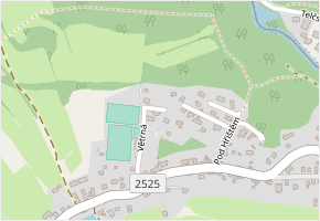 Větrná v obci Jirkov - mapa ulice