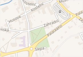 Zahradní v obci Jirkov - mapa ulice
