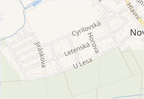 Havlíčkova v obci Jirny - mapa ulice