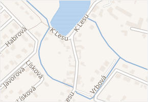 K Lesu v obci Jirny - mapa ulice