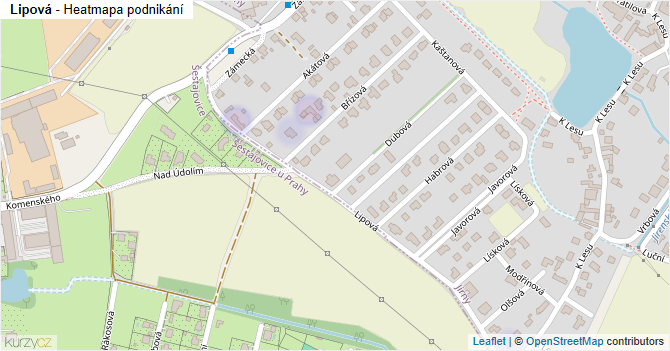 Lipová - mapa podnikání