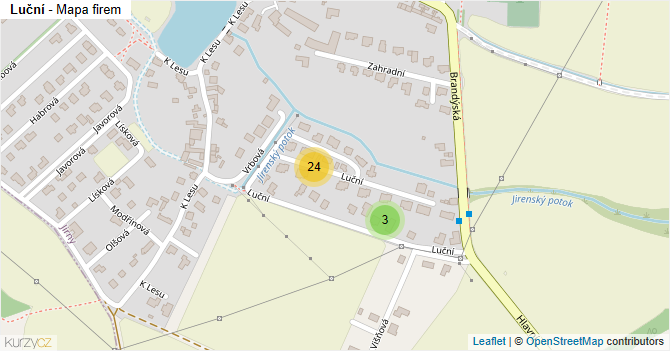 Luční - mapa firem