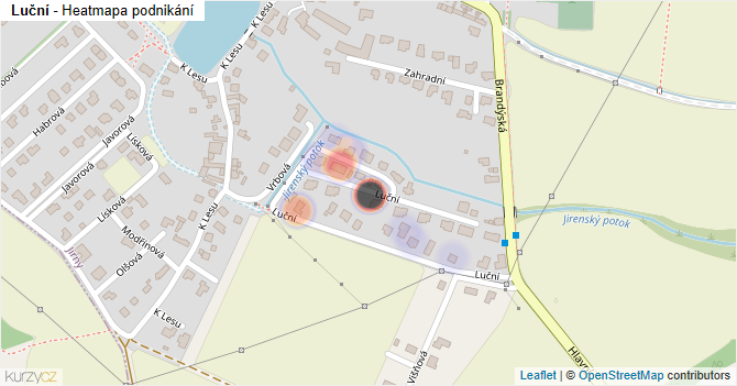 Luční - mapa podnikání