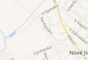 Na Jablonce v obci Jirny - mapa ulice