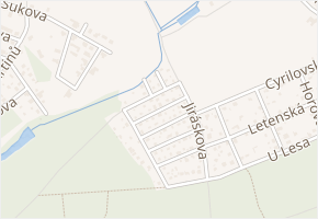 Pod Lesem III v obci Jirny - mapa ulice