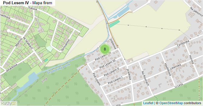 Pod Lesem IV - mapa firem