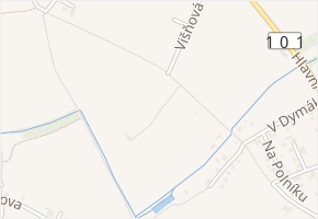 Samota v obci Jirny - mapa ulice