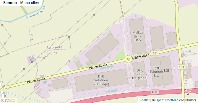 Samota - mapa ulice