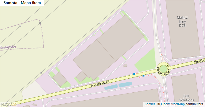 Samota - mapa firem