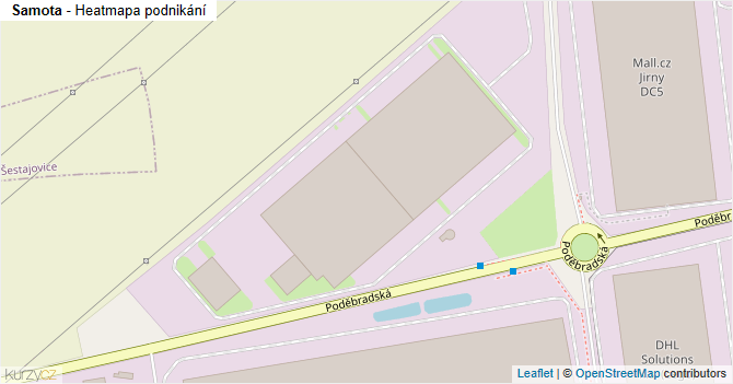 Samota - mapa podnikání