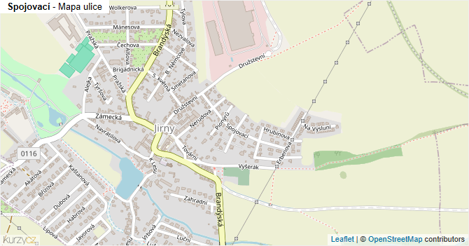 Spojovací - mapa ulice