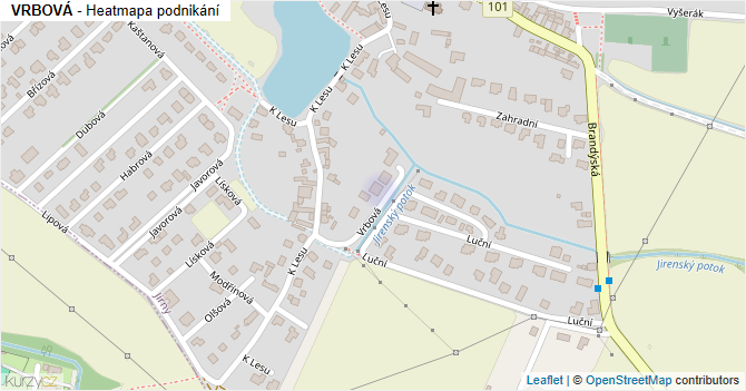 VRBOVÁ - mapa podnikání