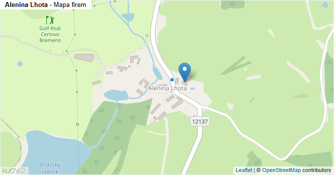 Alenina Lhota - mapa firem